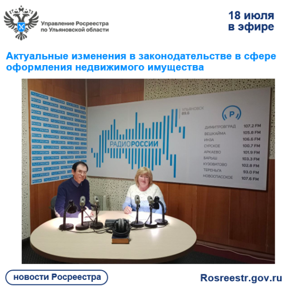 «Анонс радиоэфира об изменениях в законодательстве в сфере оформления недвижимого имущества». «Анонс радиоэфира об изменениях в законодательстве в сфере оформления недвижимого имущества».